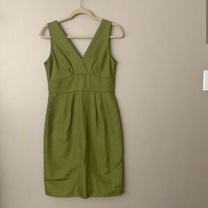 J Crew Olive Green Sleeveless Dress 6P